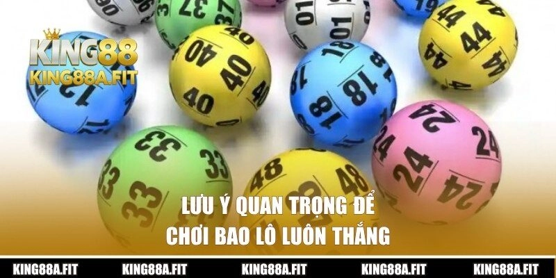 Những lưu ý quan trọng khi áp dụng mẹo chơi thắng đậm